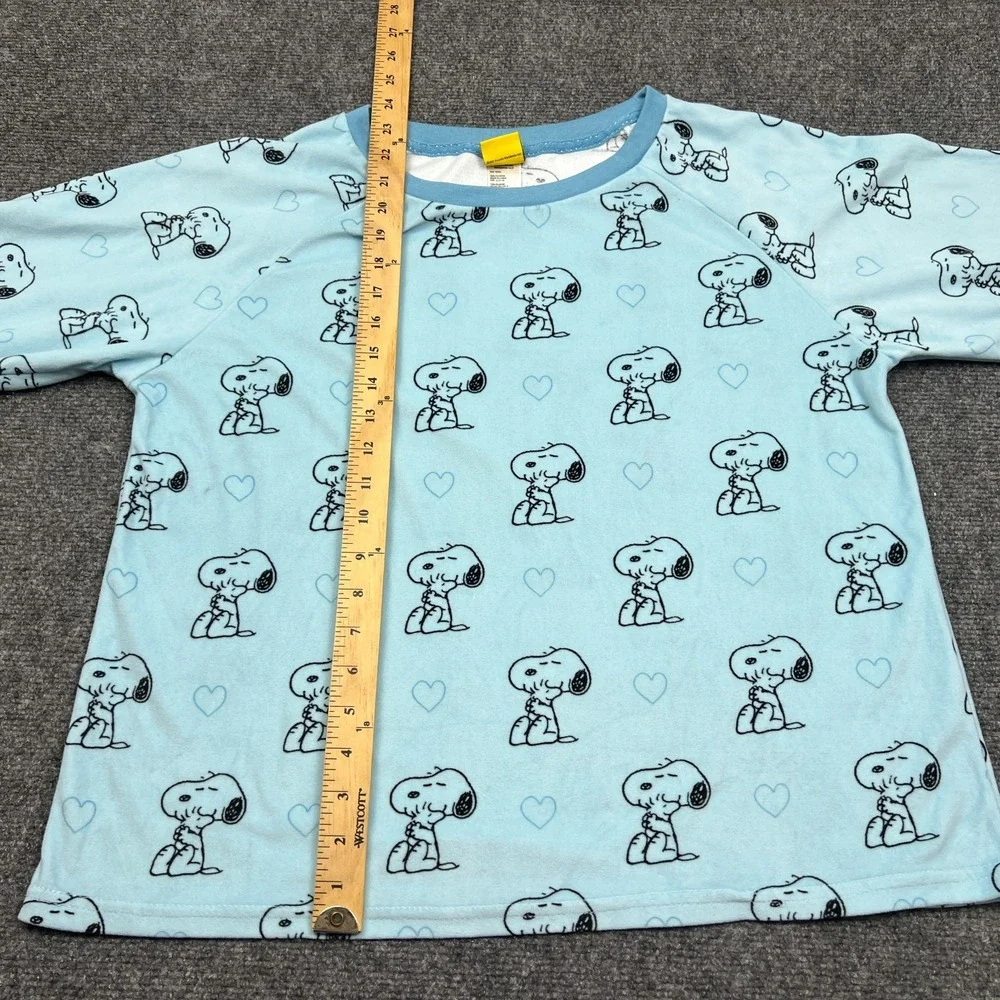 Peanuts Snoopy Woodstock Pajama Top Girls Large 12/14 Long Sleeve Sleep Shirt